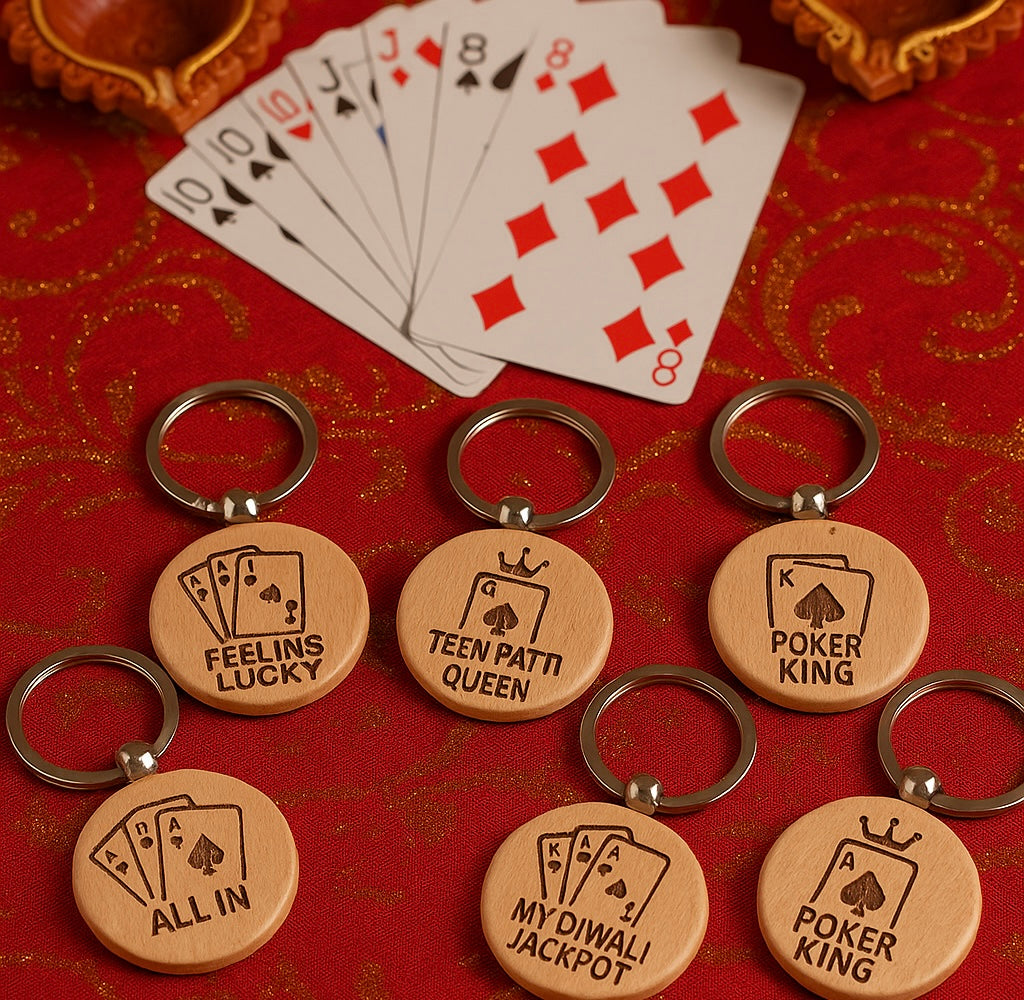 Lucky Charms for Diwali – Keychain Favor Pack (Set of 5)