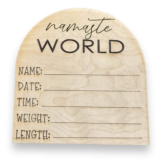 Baby Birth Announcement |Baby Stats Announcement Sign| Baby Shower Gift Tinted Heritage