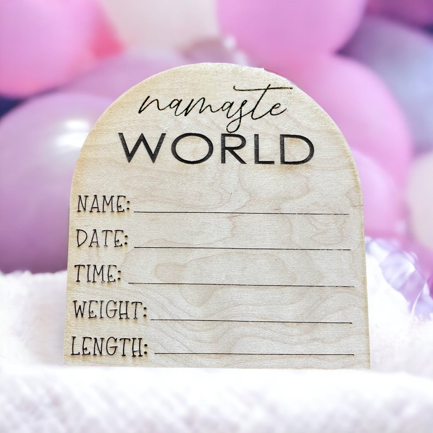 Baby Birth Announcement |Baby Stats Announcement Sign| Baby Shower Gift Tinted Heritage