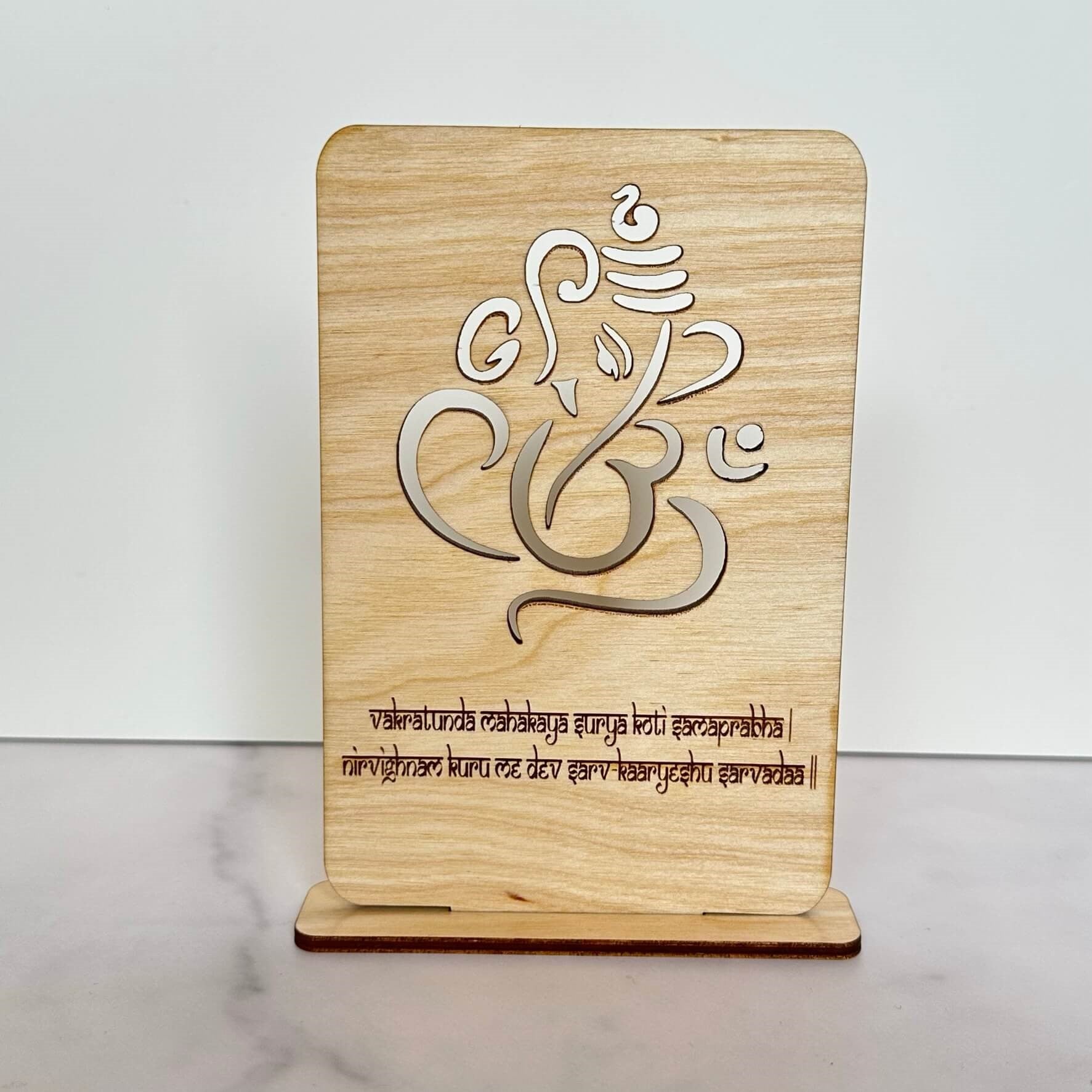 Ganesha Desk Sign Tinted Heritage