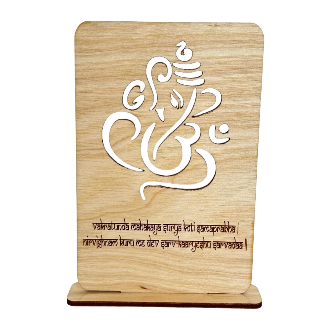 Ganesha Desk Sign Tinted Heritage