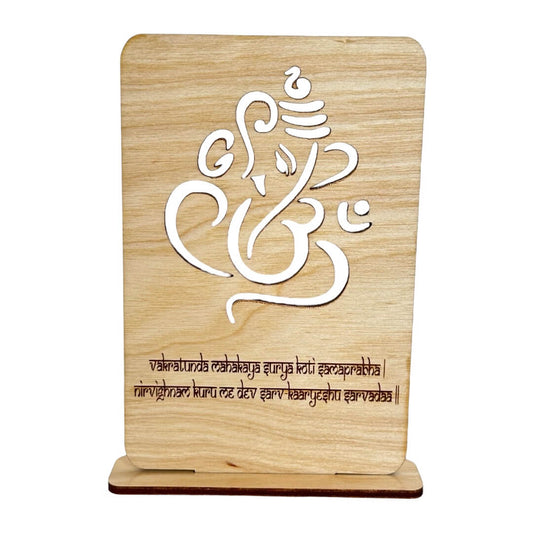 Ganesha Desk Sign Tinted Heritage
