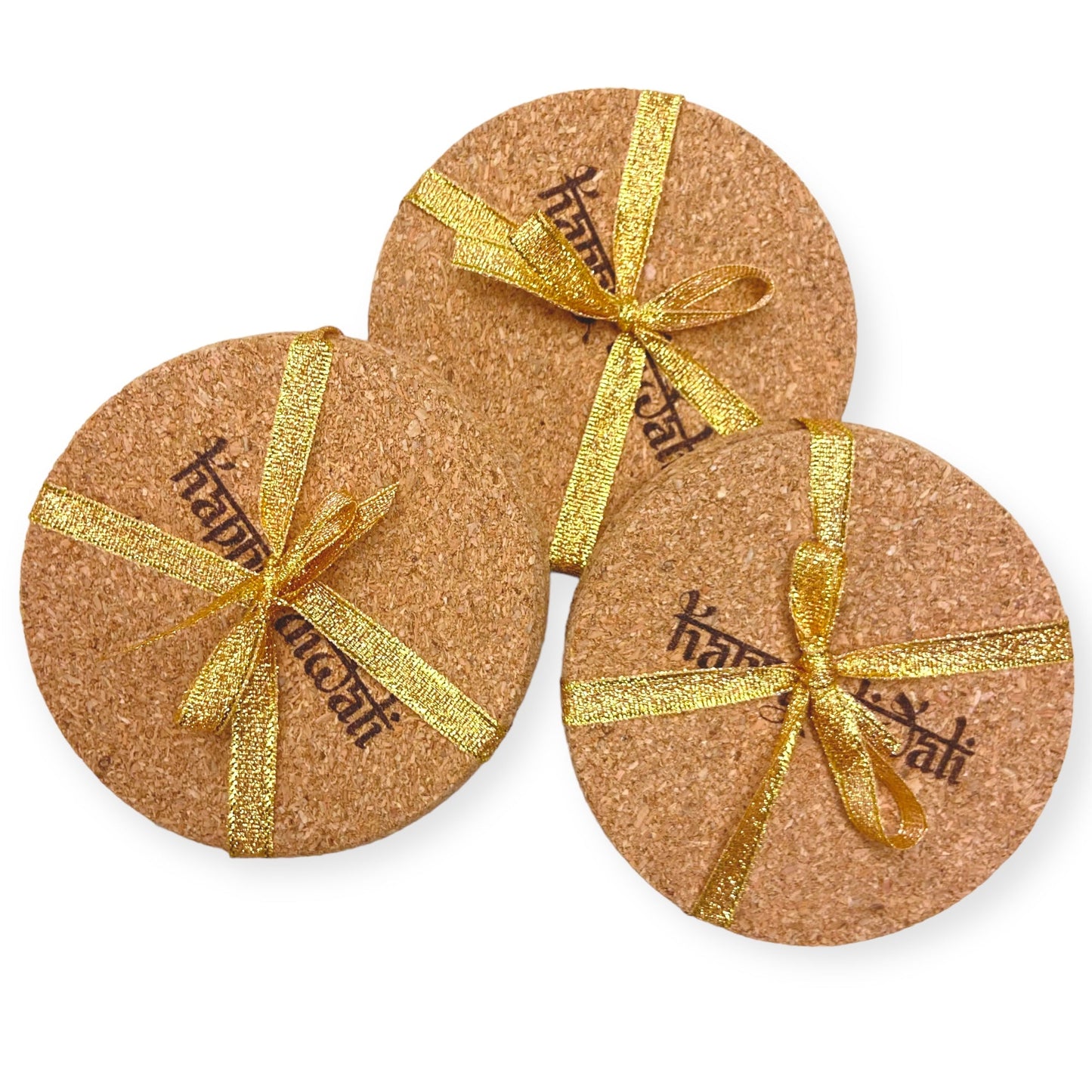 Happy Diwali Cork Coasters  (set of 2) Tinted Heritage