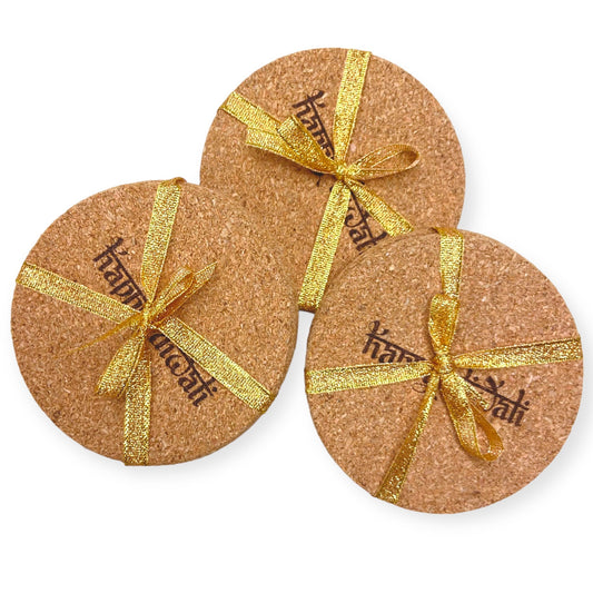 Happy Diwali Cork Coasters  (set of 2) Tinted Heritage