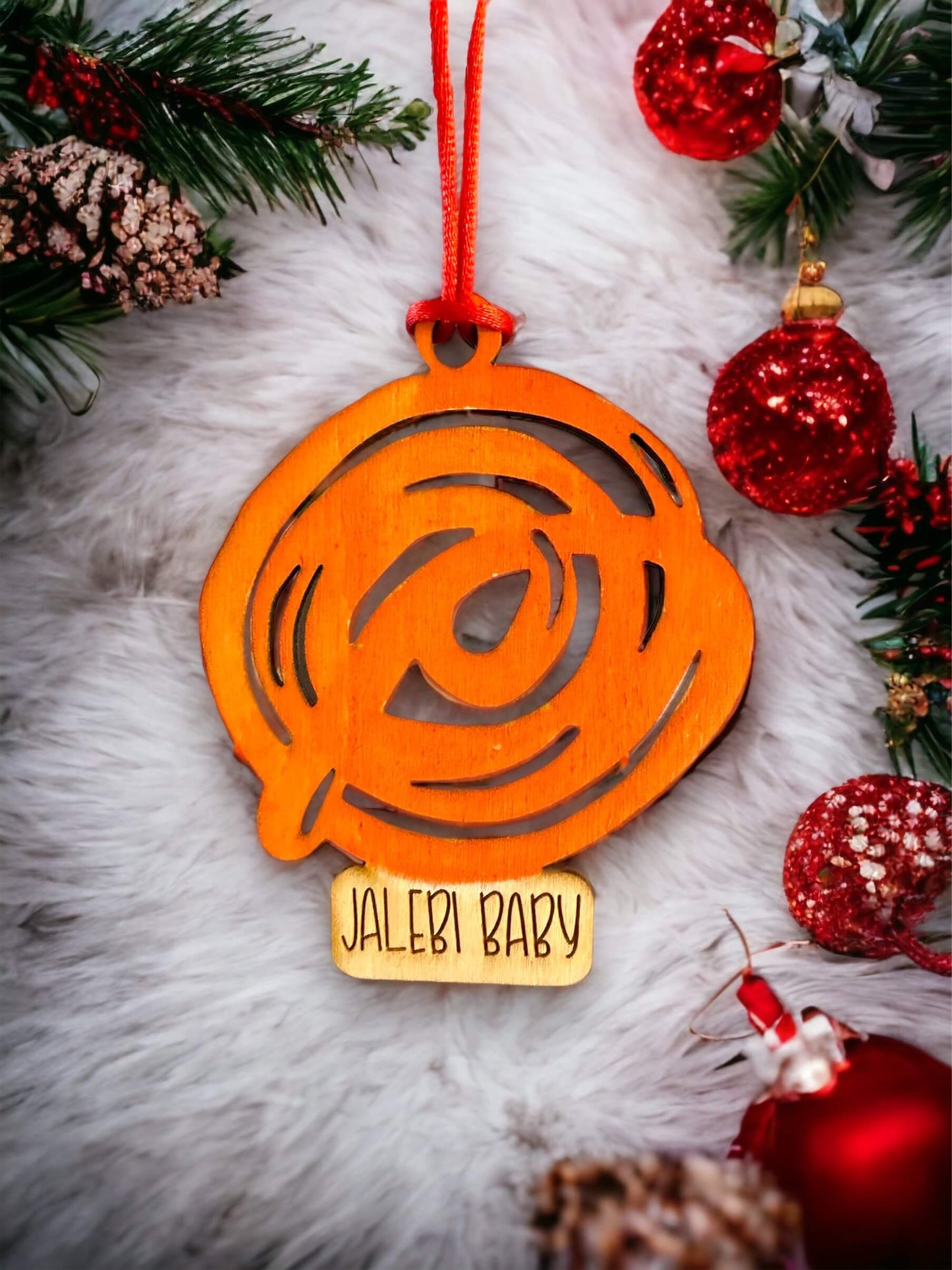 Jalebi Baby Ornament Tinted Heritage