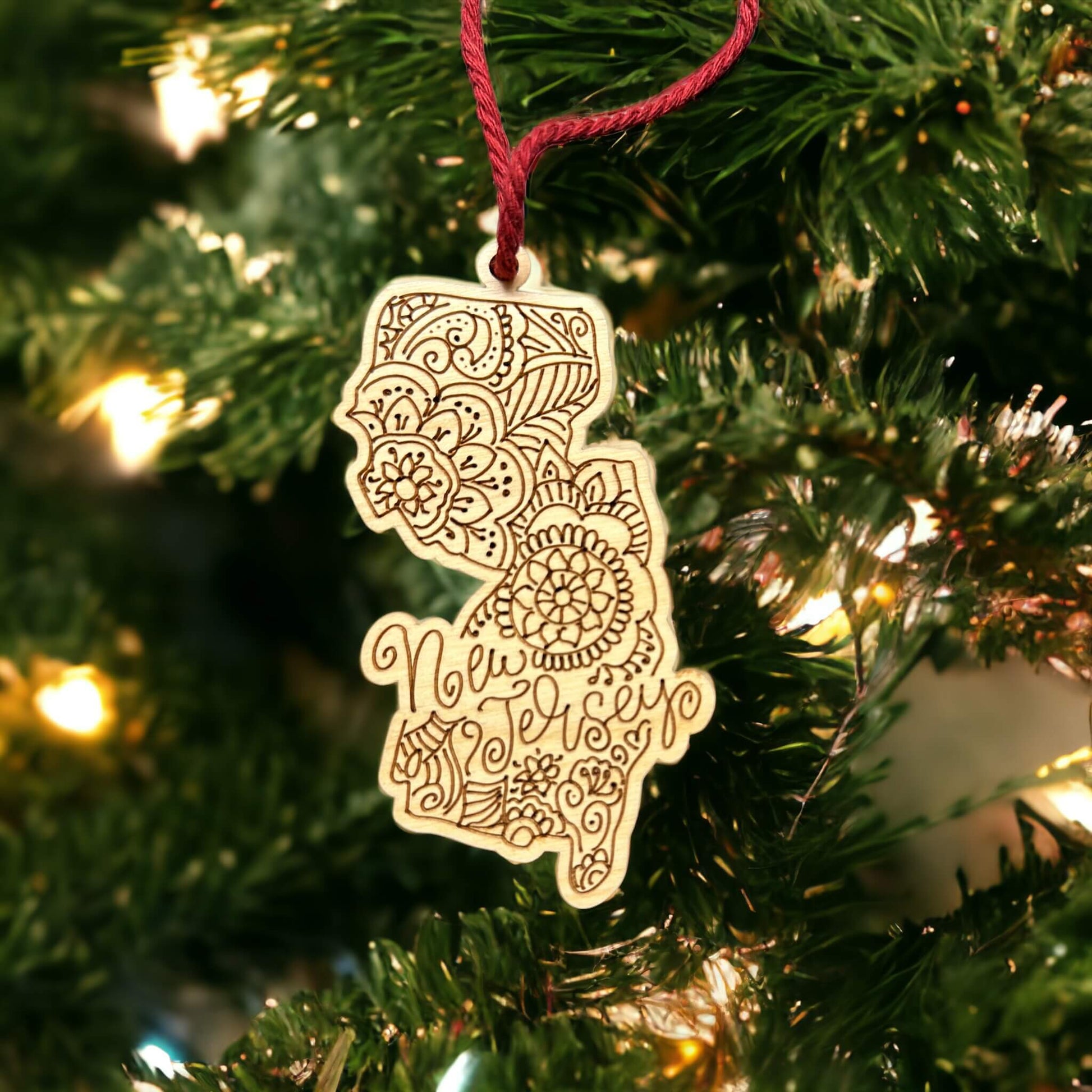 New Jersey Ornament Tinted Heritage