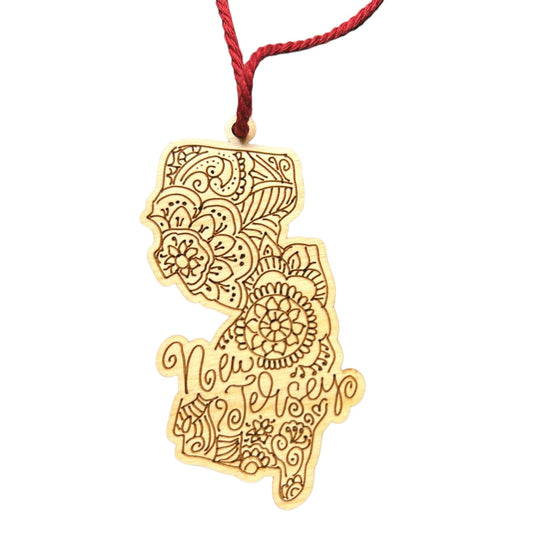 New Jersey Ornament Tinted Heritage