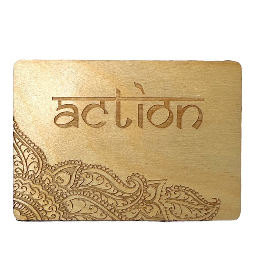 “One word for the Year” Resolution Desk sign Tinted Heritage
