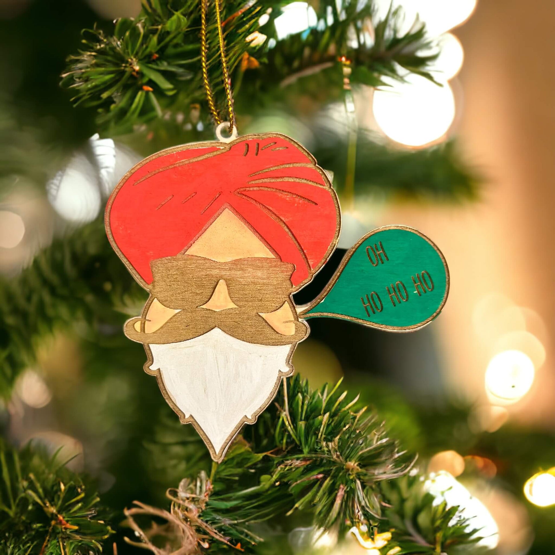 Sardarji Santa Ornament Tinted Heritage