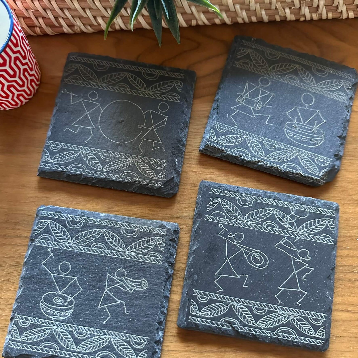 Warli Art coaster