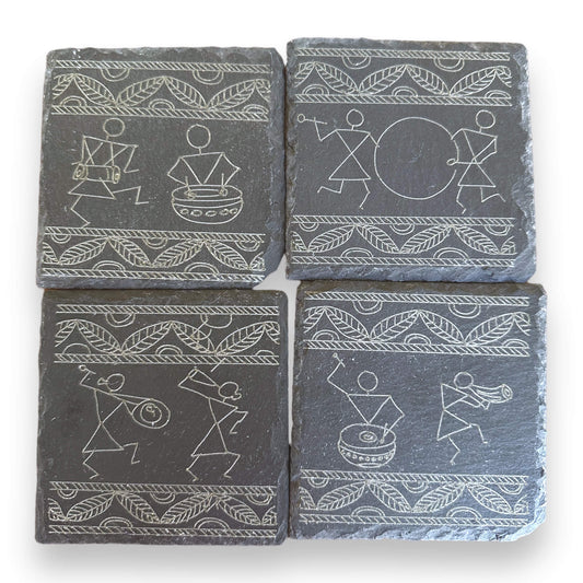 Warli Art coaster