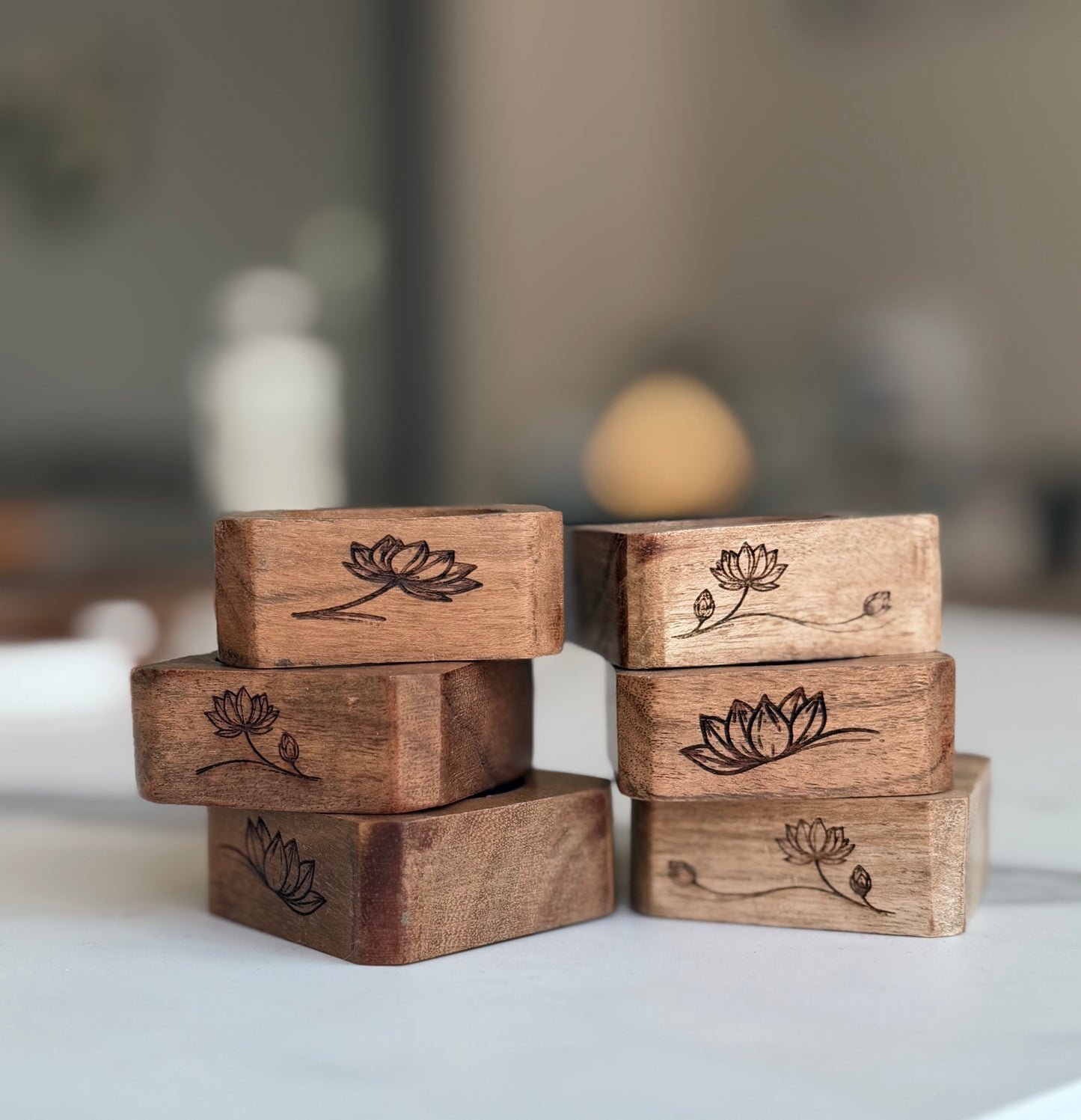 Pichwai Lotus Napkin Rings