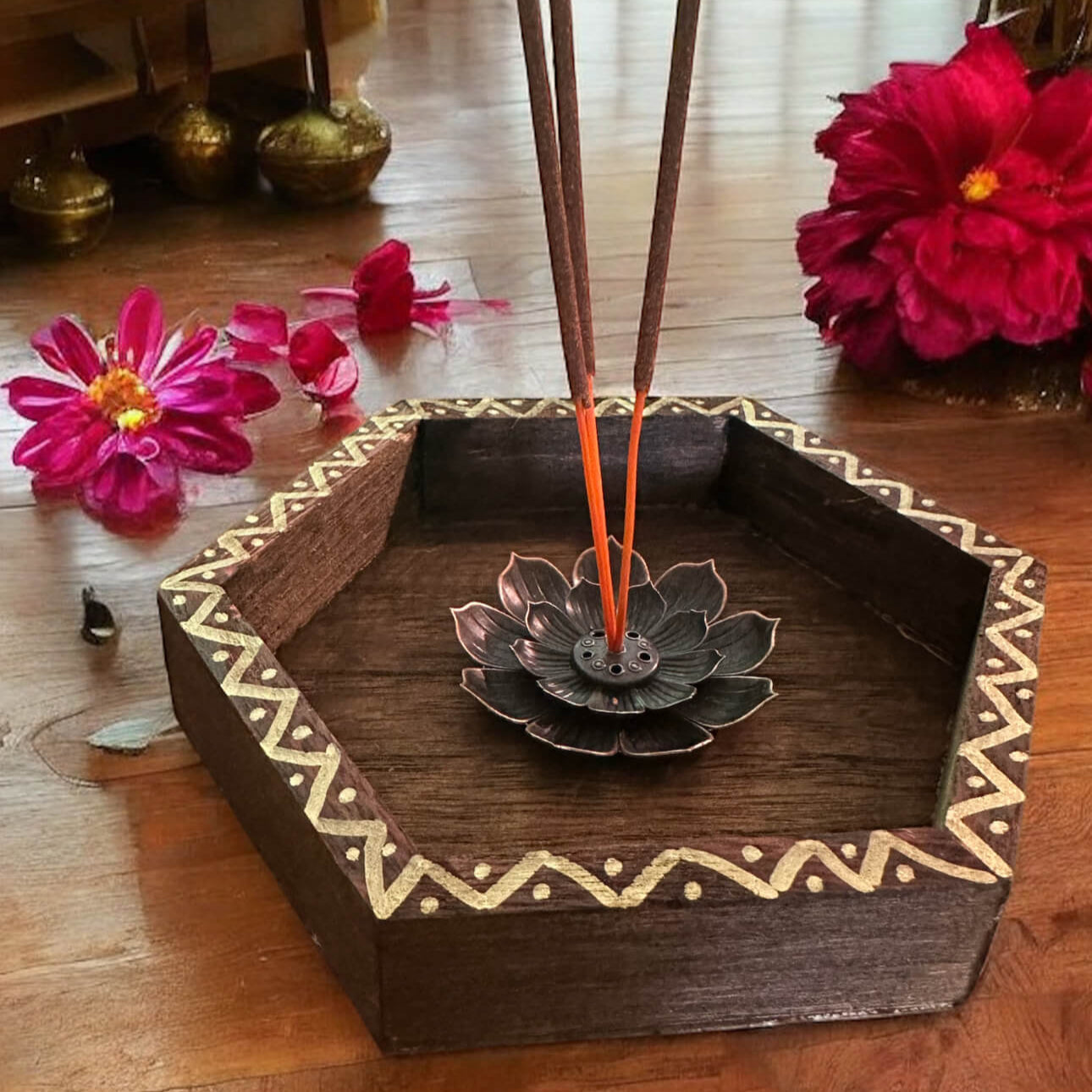 Incense Holder Indian Design Diwali Puja Gift