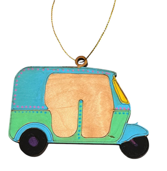 Autorickshaw charm ornament 
