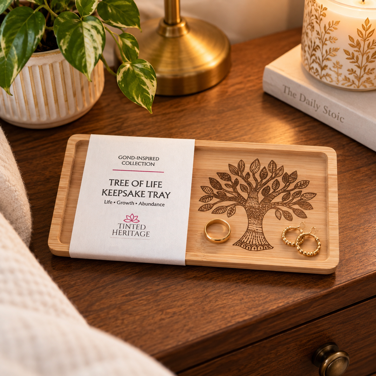 Gond-Inspired Keepsake Tray