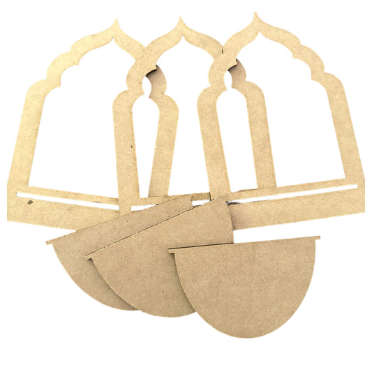 Rajasthani Jharokha Diya Holder (set of 3)